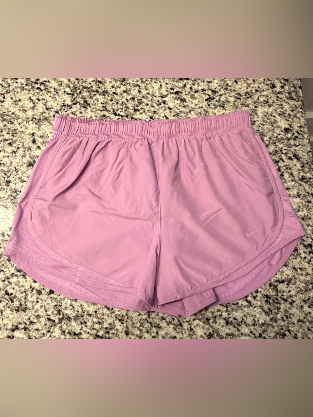 Lot of 4 Nike Women’s Athletic Shorts - Light Pink, Hot Pink, Mint, & Lilac - Picture 11 of 13